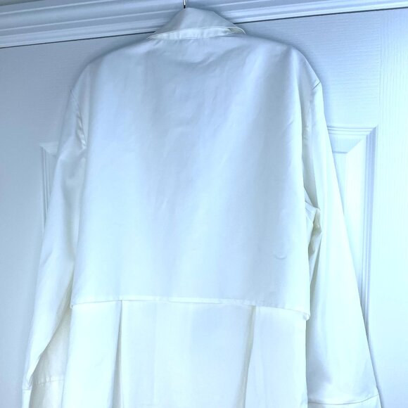 Chico’s Black Label White Wrap Women Blouse with Tie Waist Size 3 (XL, US 16-18) - Picture 7 of 12
